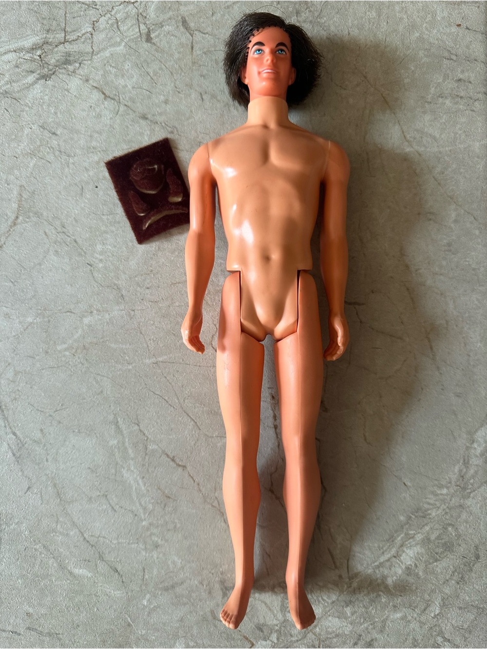 1968 Mattel Ken (Barbie) doll with beard mustache sideburns set vintage stamp